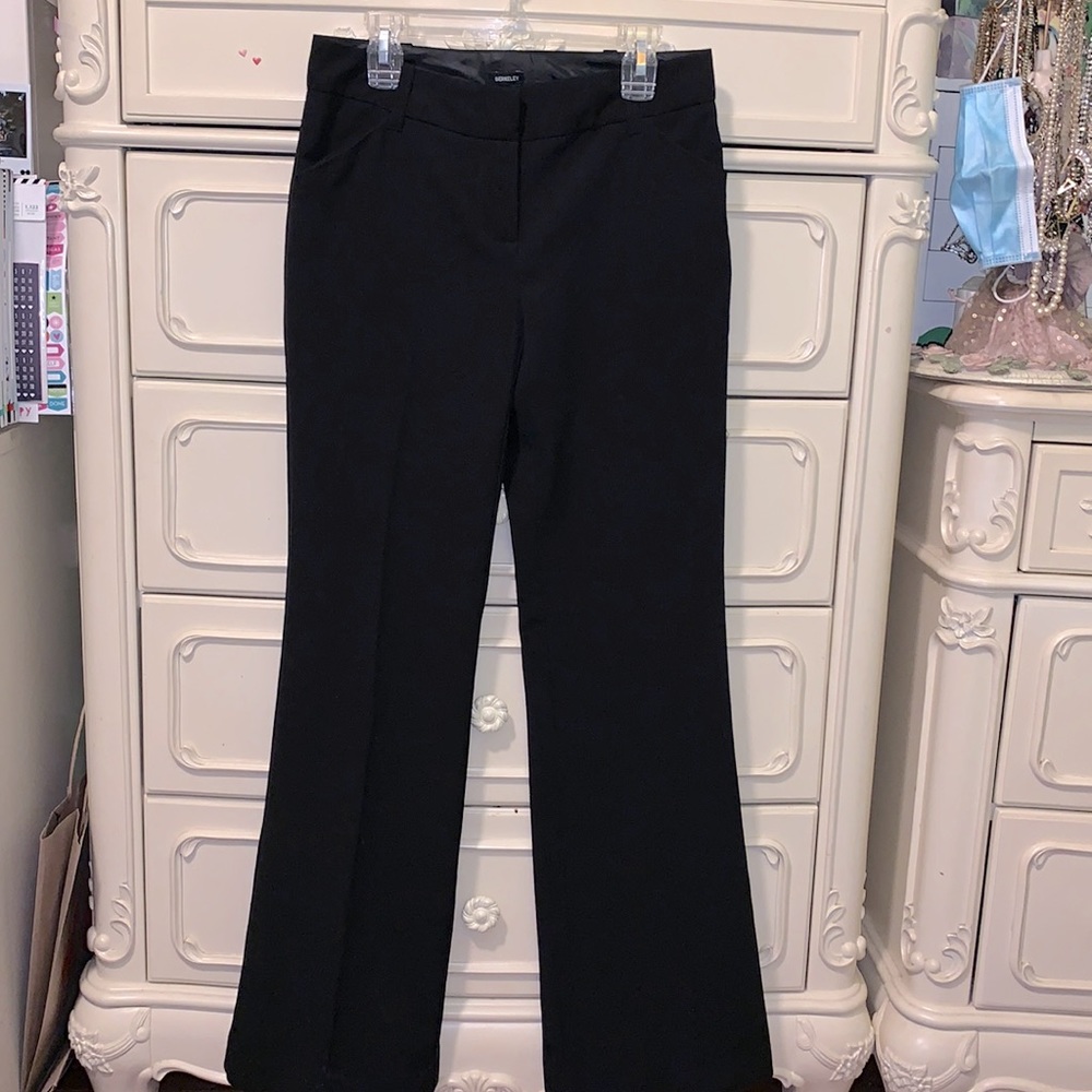 A. Byer Black Wide Leg Black Pants Sz 1
